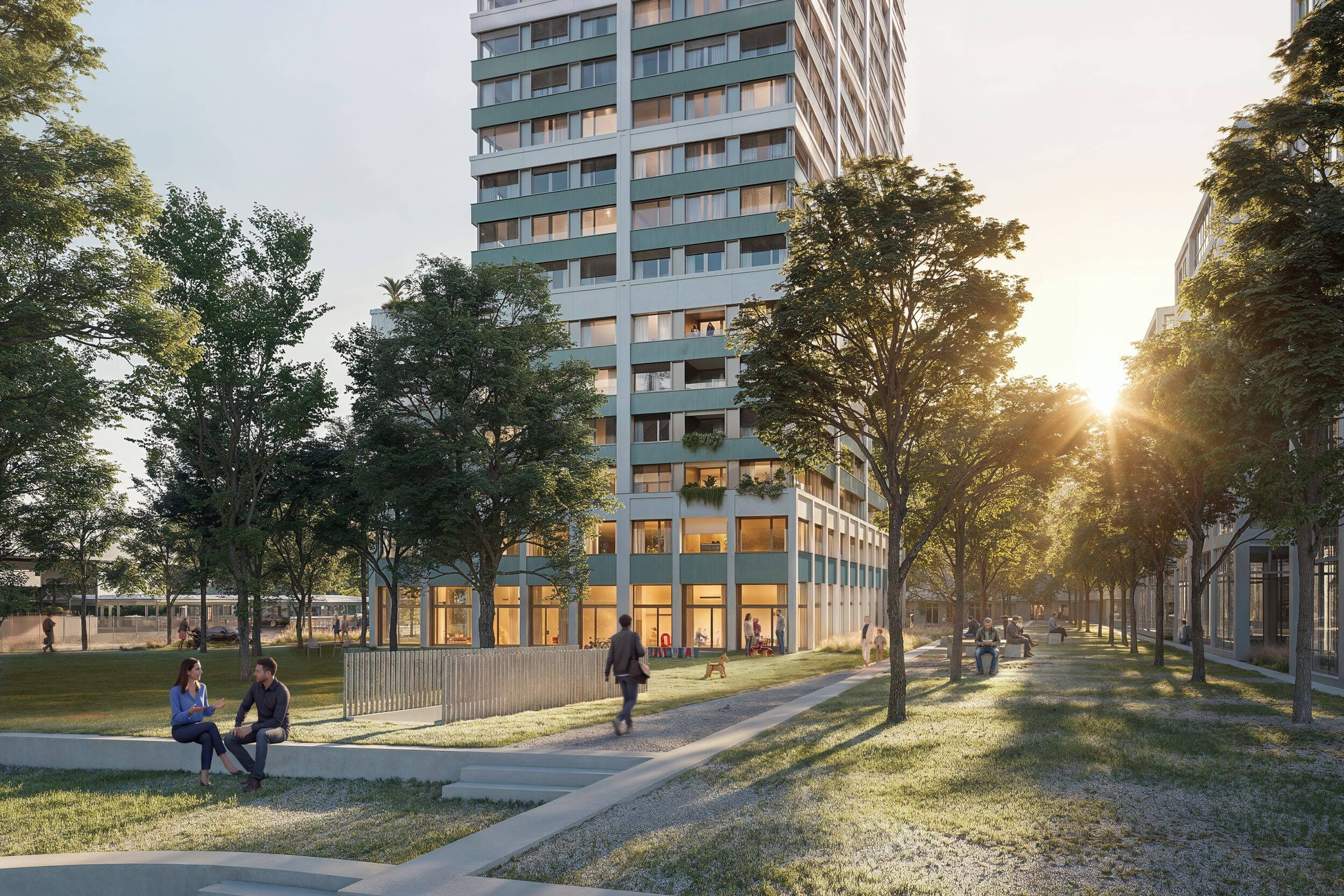 Riedtower - Besuchersicht Riedtower - Besuchersicht, Zürich Nord, Oerlikon