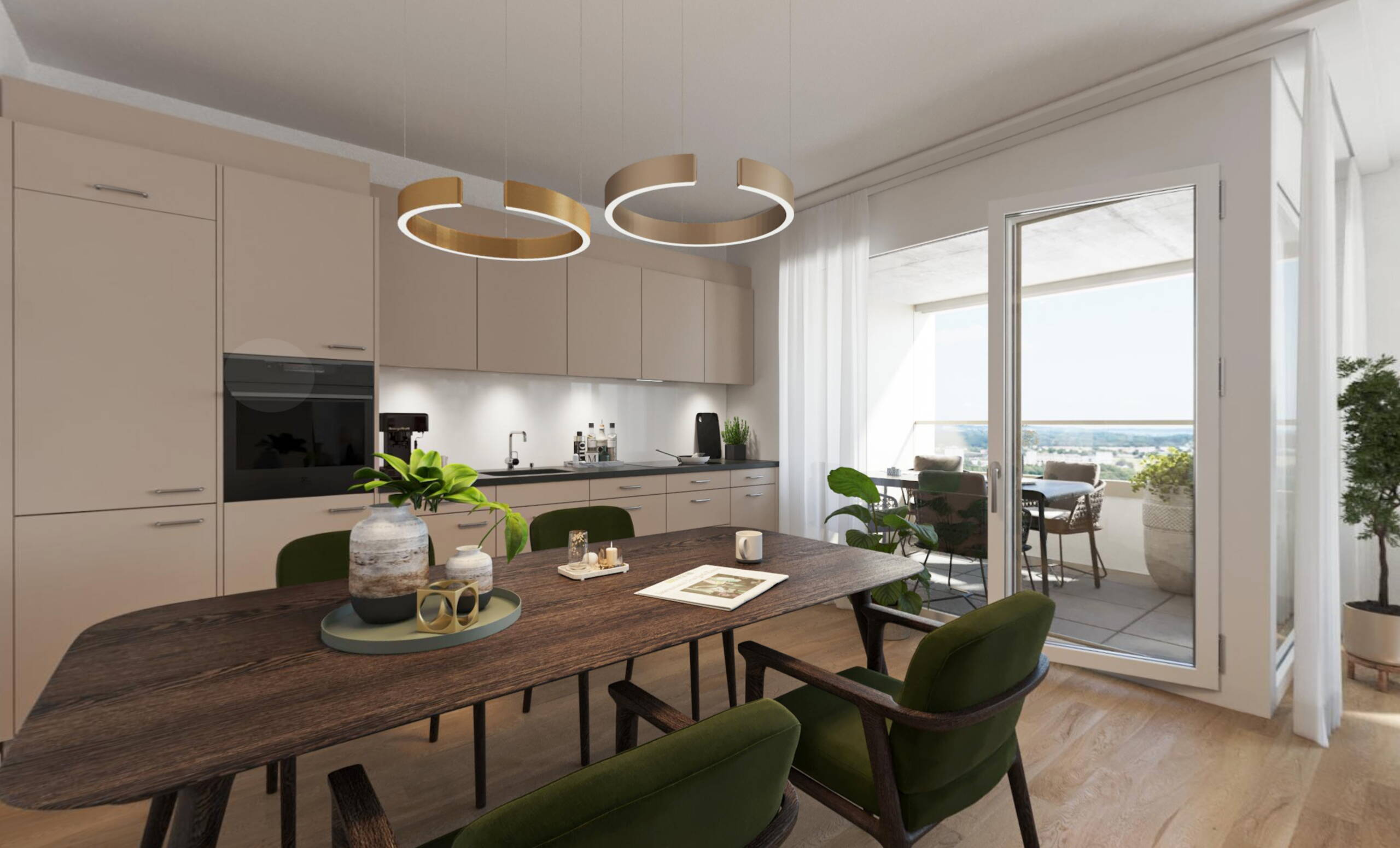 Riedtower – Kitchen Riedtower – Interior Fitting, North Zurich, Oerlikon – Kitchen
